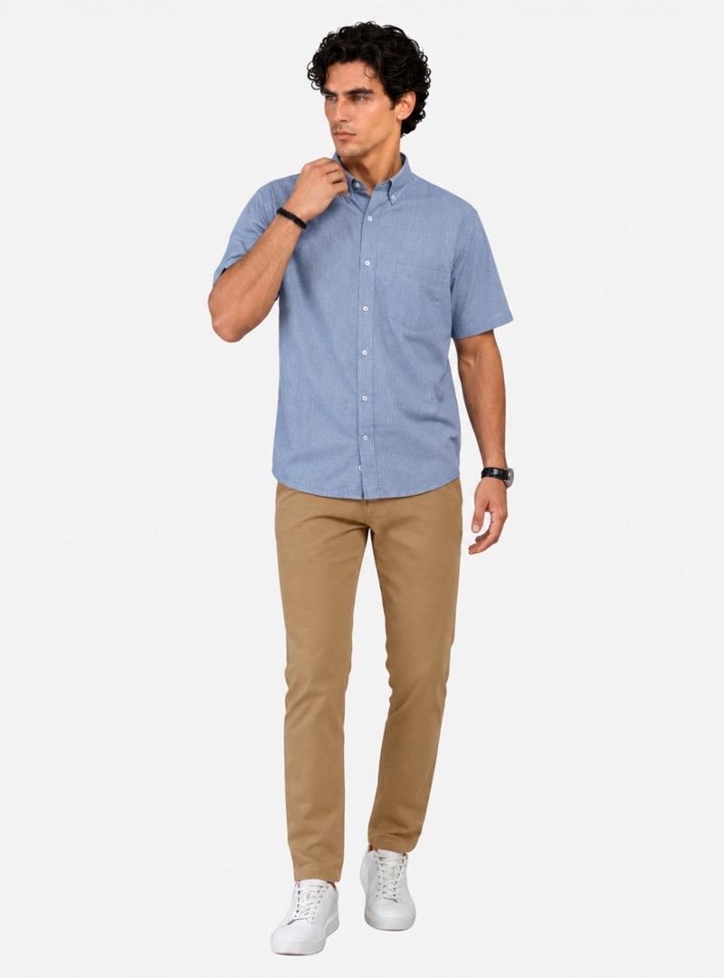 CAMISA A RAYAS REGULAR FIT DENIM ARROW - 4