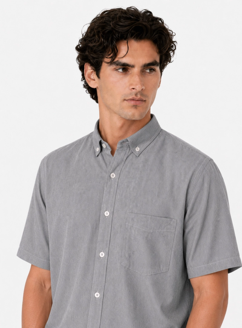 CAMISA A RAYAS REGULAR FIT GRIS OSCURO ARROW - 3