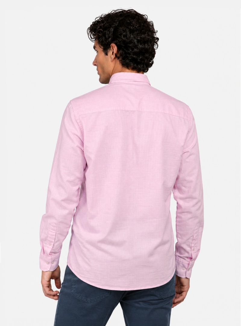 CAMISA TEXTURADA REGULAR FIT ROSADO ARROW - 2