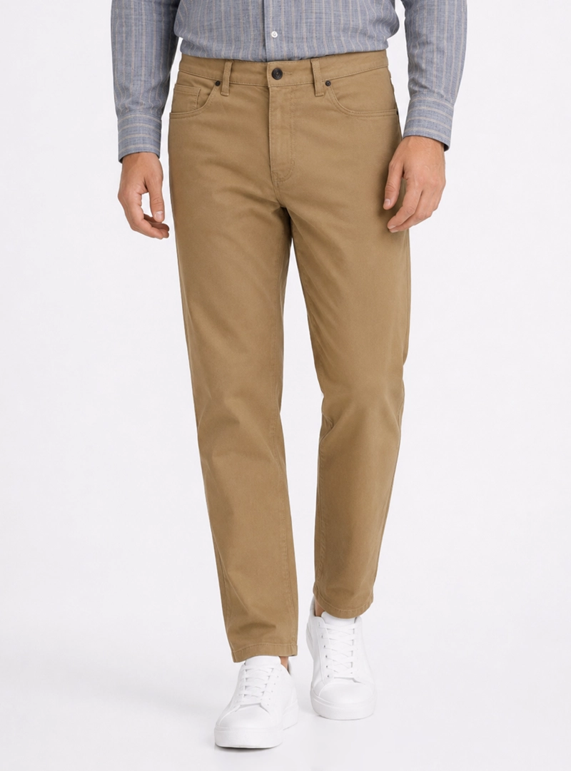 PANTALON STONE WASH REGULAR FIT CAFE PIERO BUTTI - 1