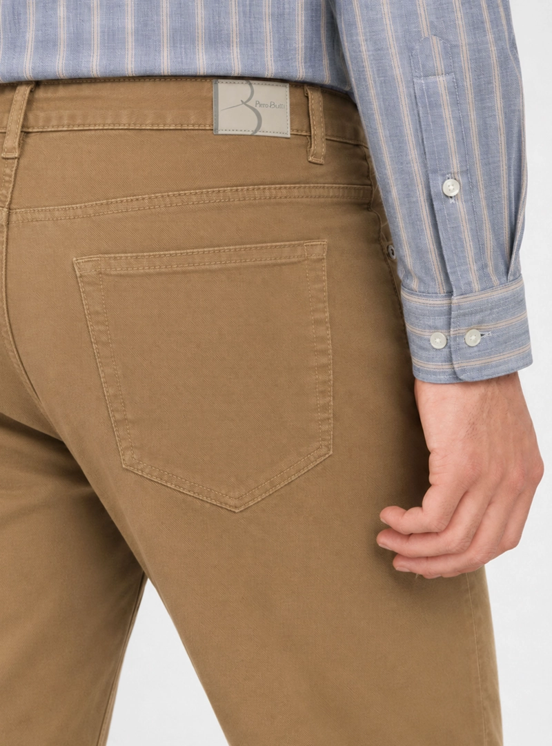 PANTALON STONE WASH REGULAR FIT CAFE PIERO BUTTI - 3