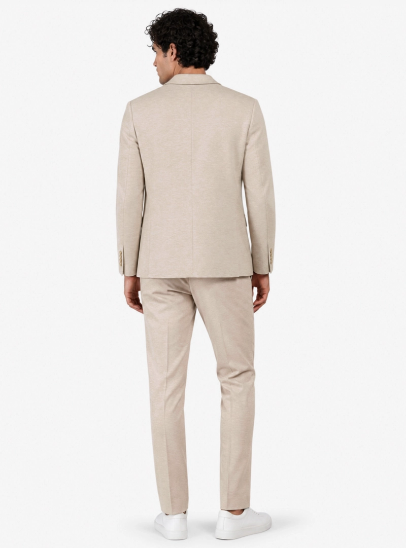 TRAJE POLI VISCOSA TAILORED FIT BEIGE ARROW - 2