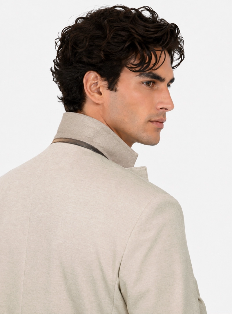TRAJE POLI VISCOSA TAILORED FIT BEIGE ARROW - 5