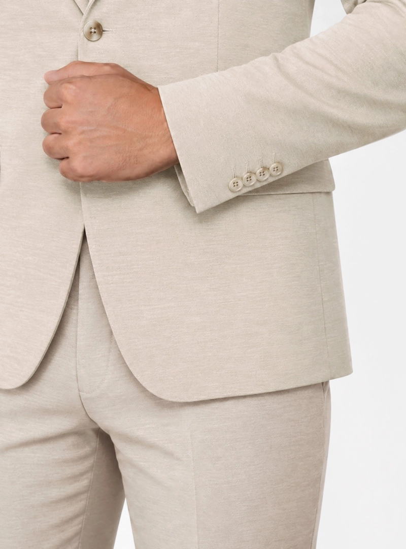 TRAJE POLI VISCOSA TAILORED FIT BEIGE ARROW - 6