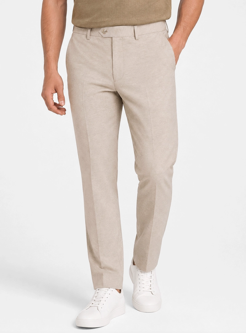 TRAJE POLI VISCOSA TAILORED FIT BEIGE ARROW - 7