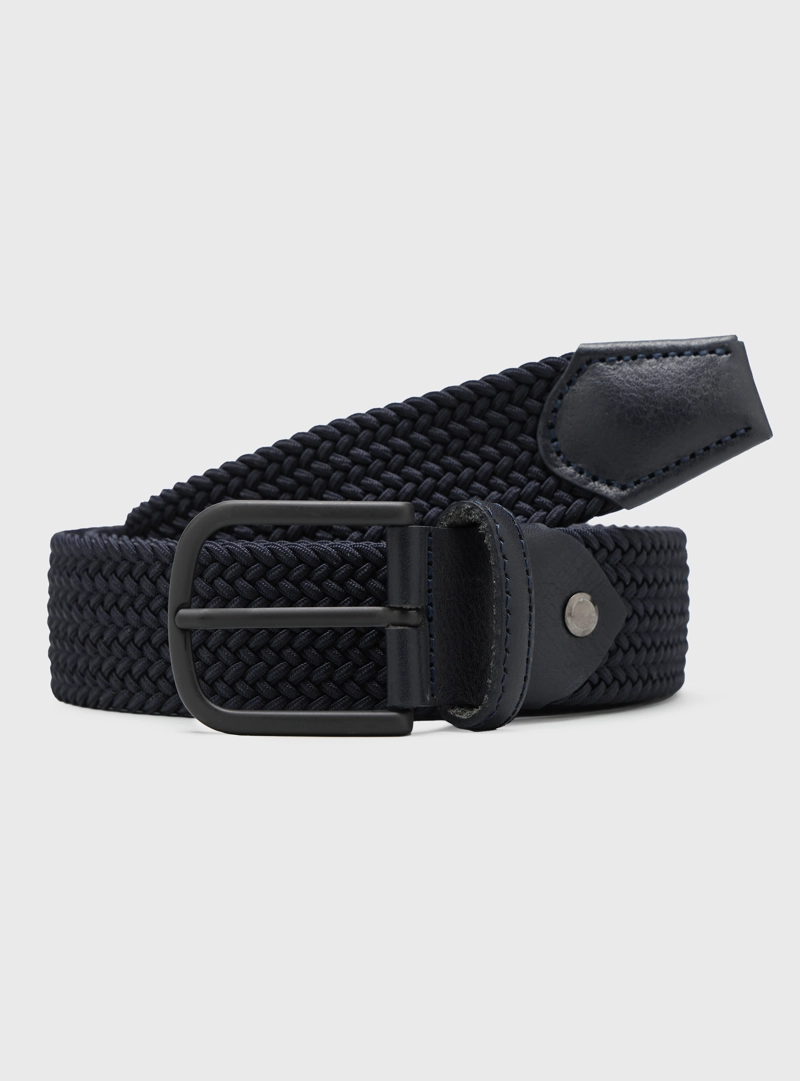 CINTURON ELASTICO TRENZADO AZUL ARROW - 2