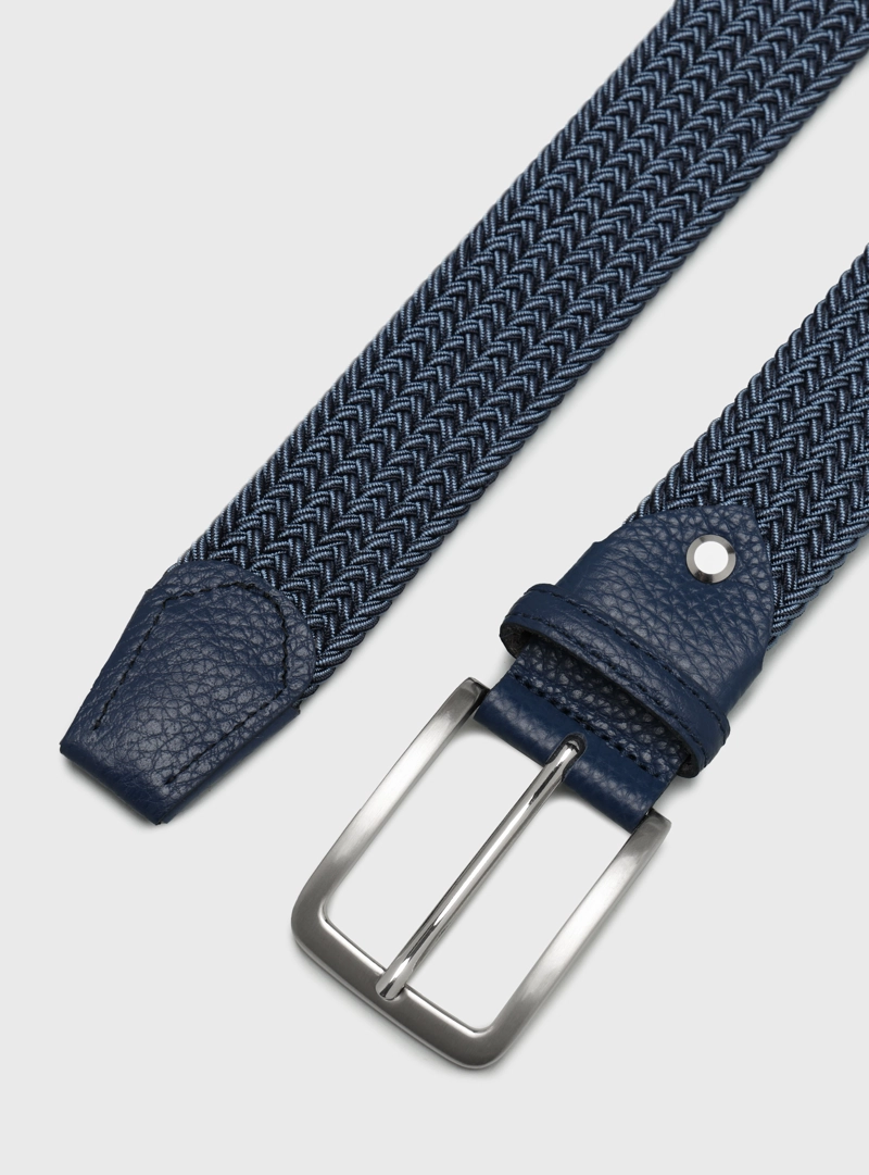CINTURON ELASTICO TRENZADO DENIM ARROW - 4