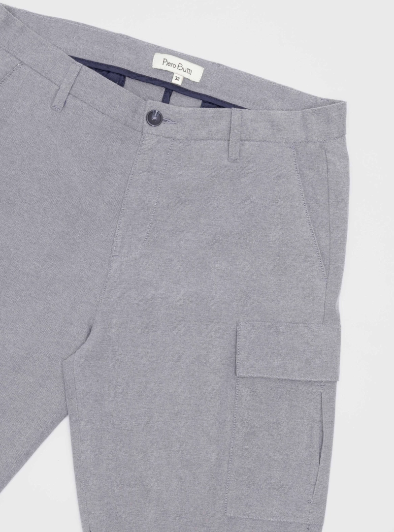 BERMUDA CARGO REGULAR FIT AZUL MARINO PIERO BUTTI - 5