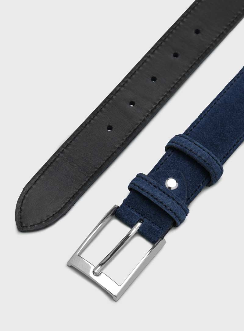 CINTURON TEXTURADO AZUL ARROW - 4