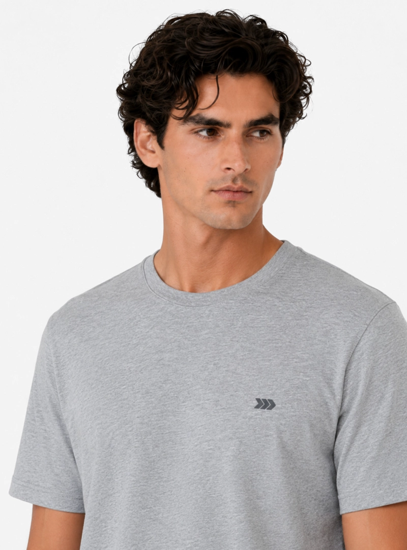 PIJAMA CORTO CUELLO REDONDO REGULAR FIT GRIS ARROW - 3