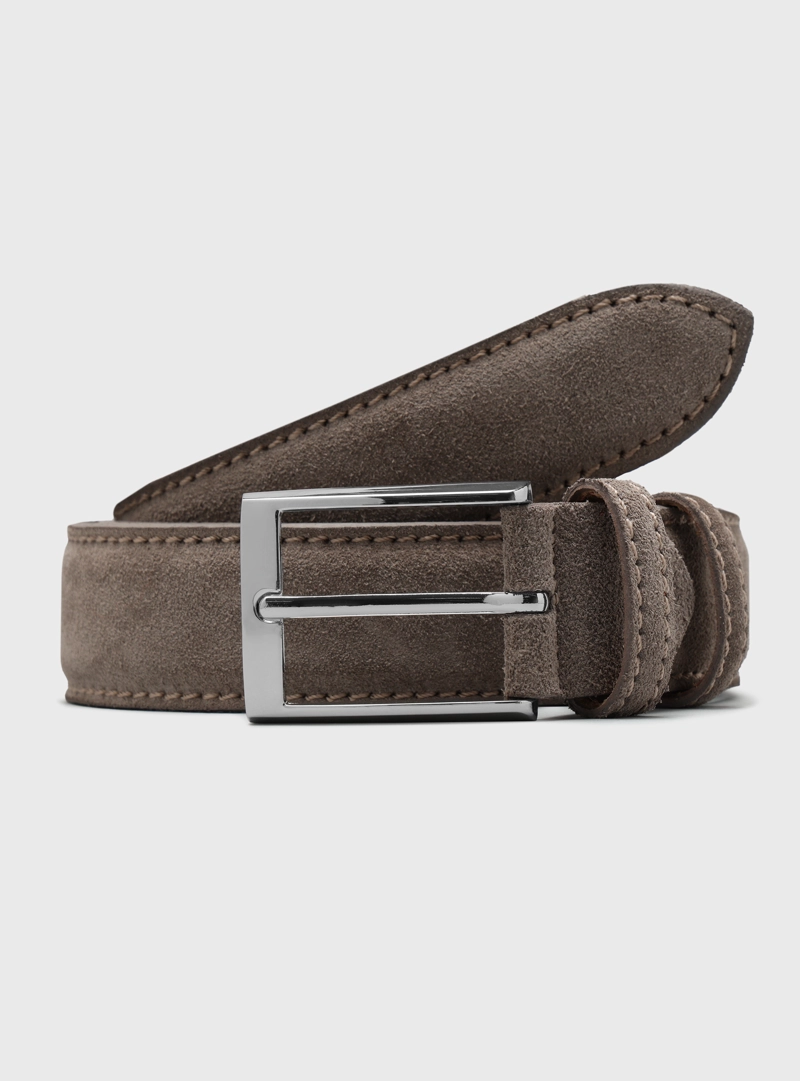 CINTURON TEXTURADO TAUPE ARROW - 2