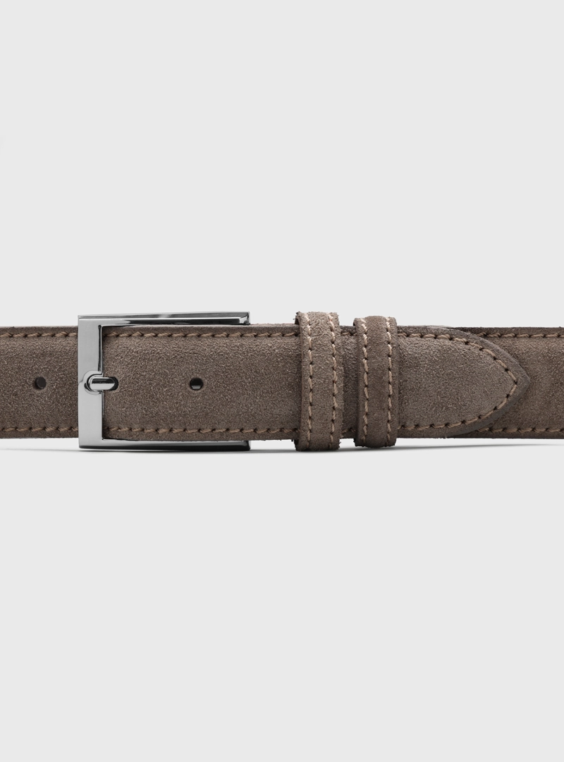 CINTURON TEXTURADO TAUPE ARROW - 3