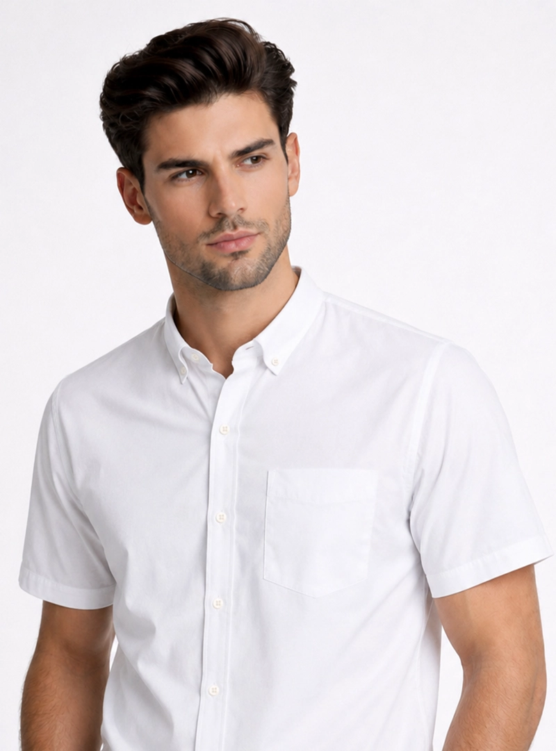CAMISA LISA REGULAR FIT BLANCO PIERO BUTTI - 3