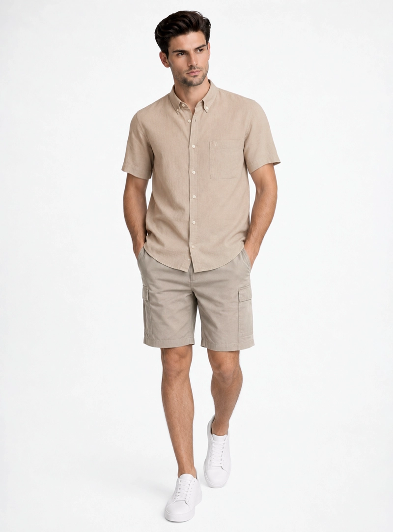 CAMISA LINO-ALGODON REGULAR FIT CAFE PIERO BUTTI - 4