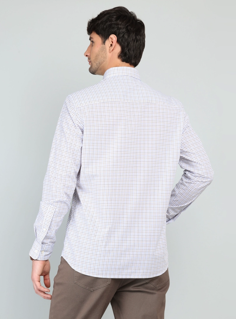 CAMISA A CUADROS REGULAR FIT AZUL ARROW - 2