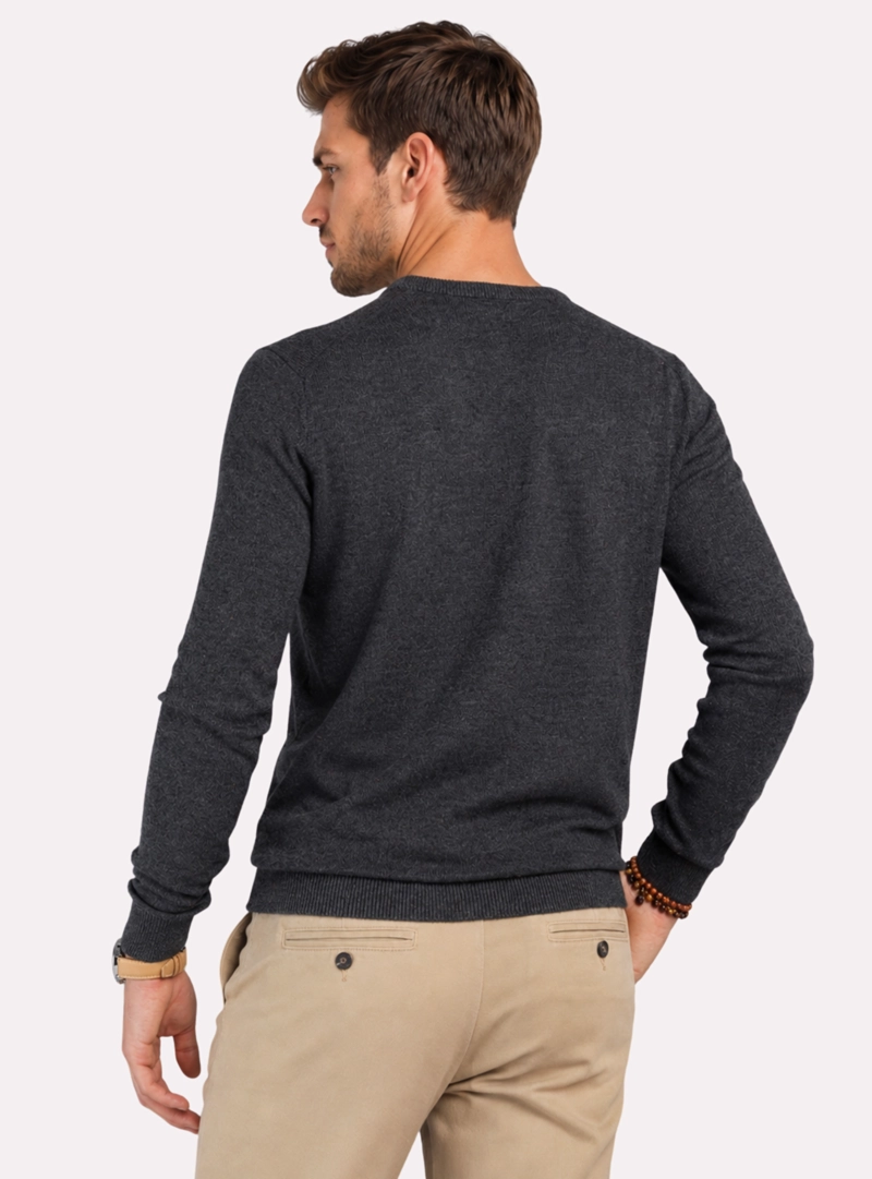 SWEATER CUELLO REDONDO REGULAR FIT GRIS ARROW - 2