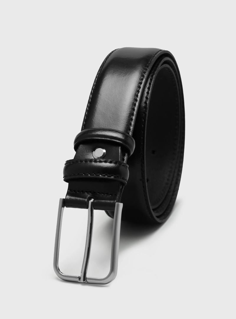 CINTURON LISO NEGRO ARROW - 1
