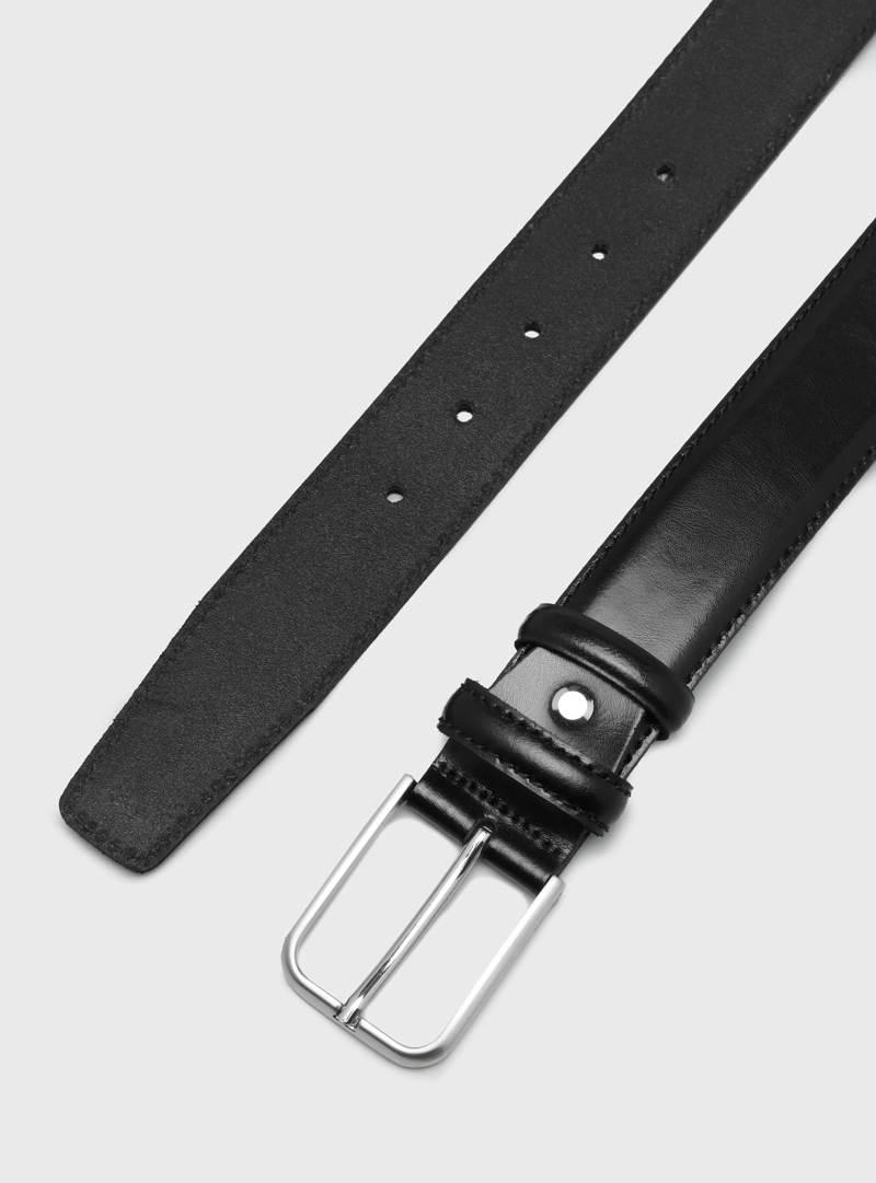 CINTURON LISO NEGRO ARROW - 4