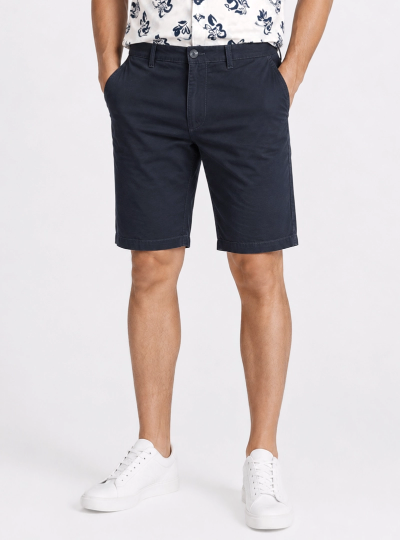 BERMUDA LISA SPANDEX REGULAR FIT AZUL MARINO PIERO BUTTI - 1