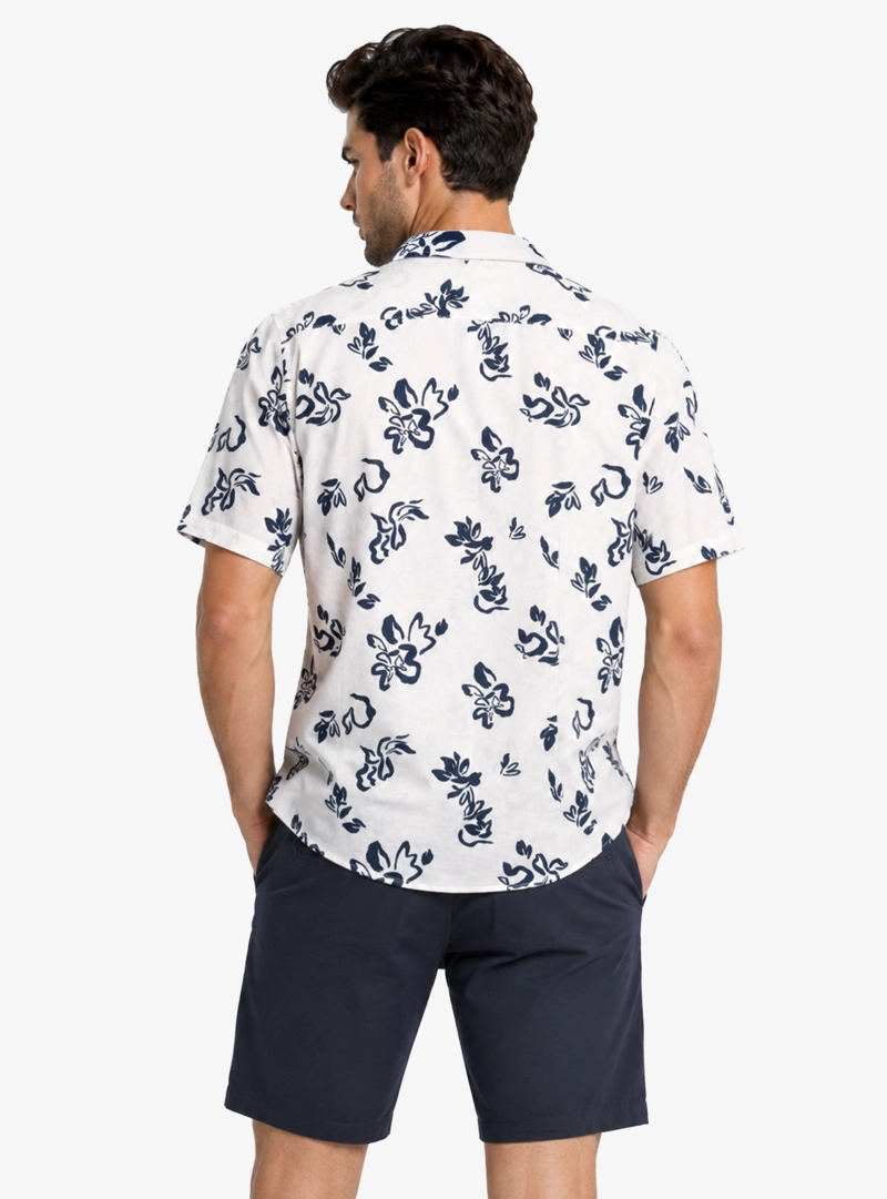 CAMISA PRINT REGULAR FIT AZUL PIERO BUTTI - 2
