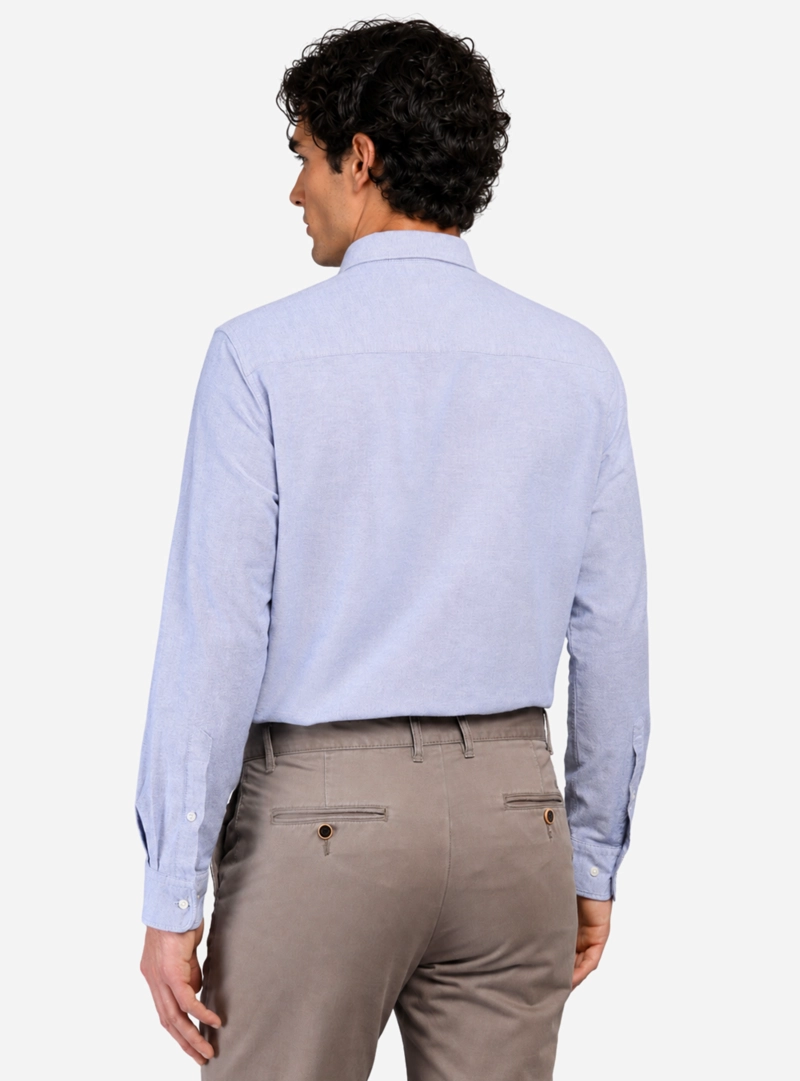 CAMISA OXFORD SPANDEX REGULAR FIT AZUL ARROW - 2