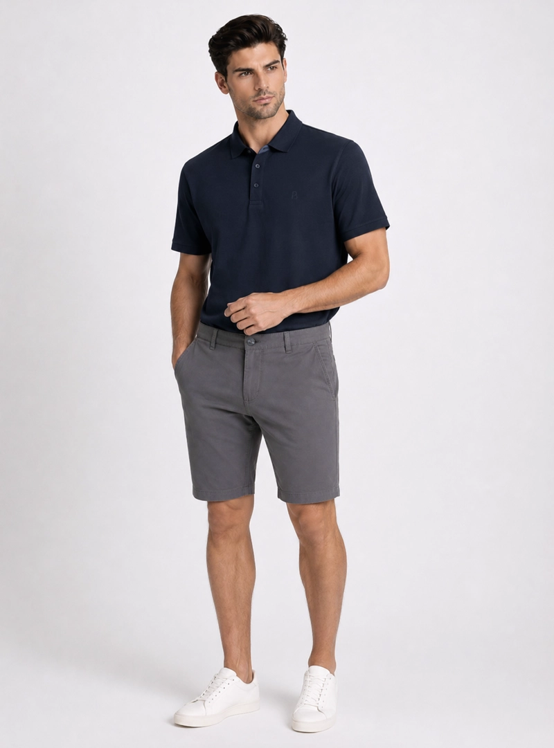 BERMUDA LISA SPANDEX REGULAR FIT GRIS PIERO BUTTI - 4
