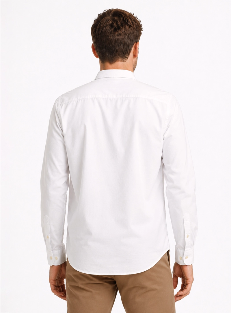 CAMISA OXFORD SPANDEX REGULAR FIT BLANCO ARROW - 2