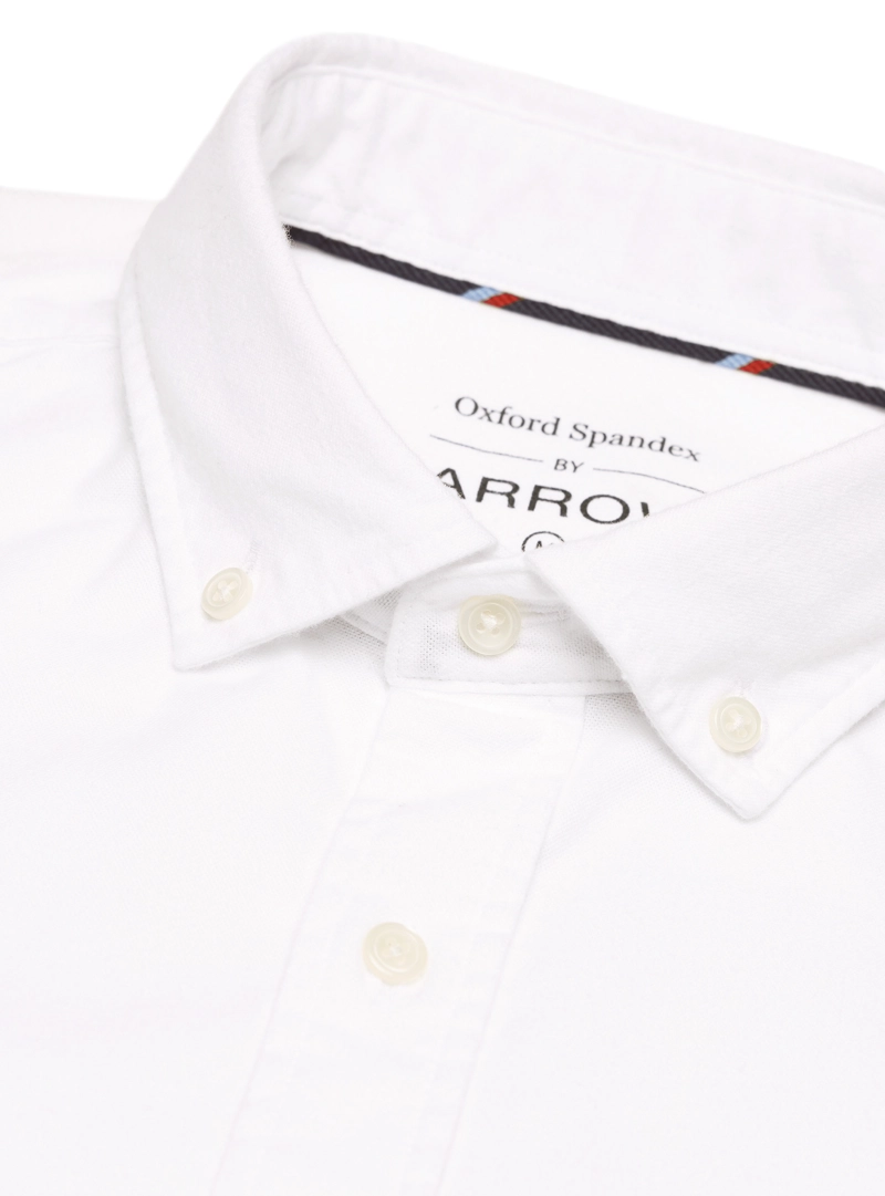 CAMISA OXFORD SPANDEX REGULAR FIT BLANCO ARROW - 5