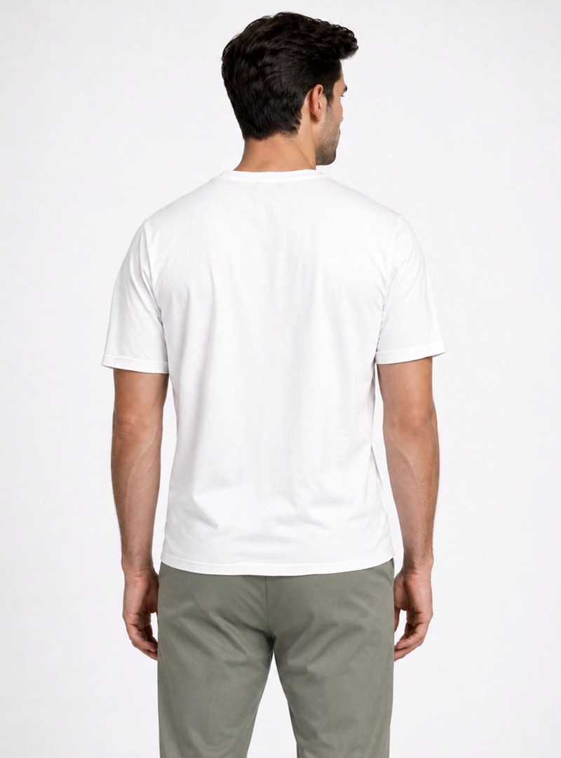 POLERA CUELLO V REGULAR FIT BLANCO PIERO BUTTI - 2