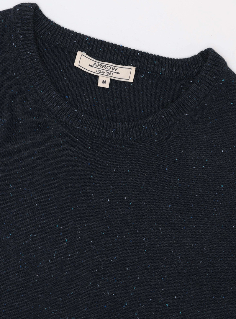 SWEATER CUELLO REDONDO REGULAR FIT AZUL ARROW - 5