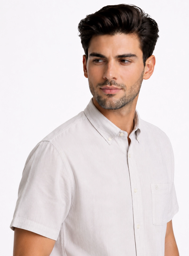 CAMISA LINO-ALGODON REGULAR FIT ARENA PIERO BUTTI - 3
