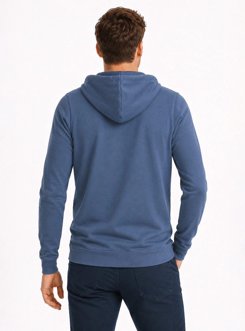 POLERON HOODIE STONE WASH REGULAR FIT DENIM ARROW - 2
