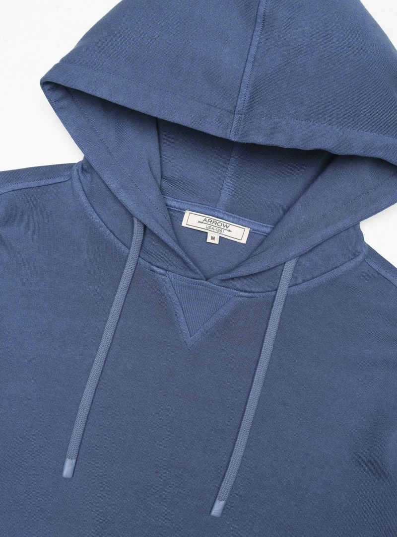 POLERON HOODIE STONE WASH REGULAR FIT DENIM ARROW - 5