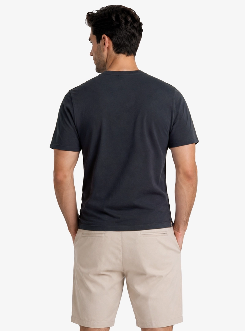 POLERA CUELLO V REGULAR FIT AZUL MARINO PIERO BUTTI - 2