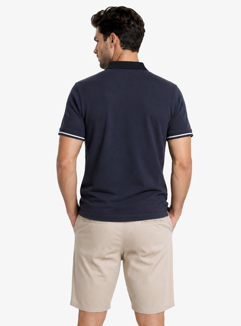 POLERA PIQUE REGULAR FIT AZUL PIERO BUTTI - 2