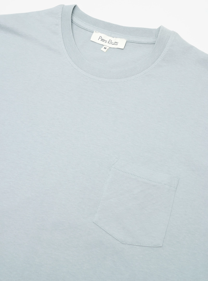 POLERA CUELLO REDONDO REGULAR FIT VERDE PIERO BUTTI - 5