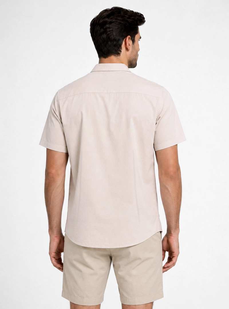 CAMISA LISA REGULAR FIT BEIGE PIERO BUTTI - 2