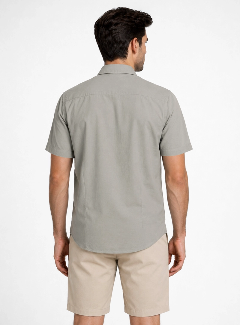 CAMISA LISA REGULAR FIT VERDE PIERO BUTTI - 2