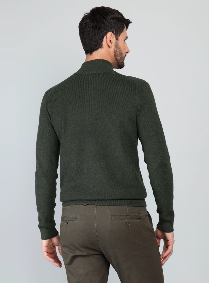 SWEATER CUELLO ALTO REGULAR FIT VERDE ARROW - 2