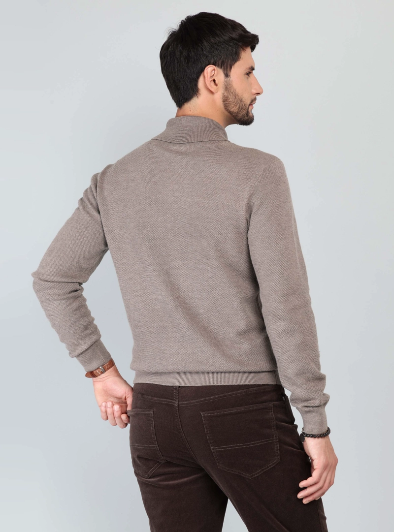 SWEATER CUELLO CRUZADO REGULAR FIT CAFE ARROW - 2