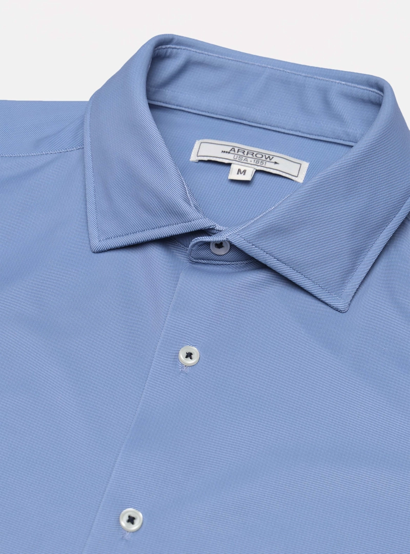 CAMISA SPANDEX NON IRON REGULAR FIT AZUL ARROW - 6