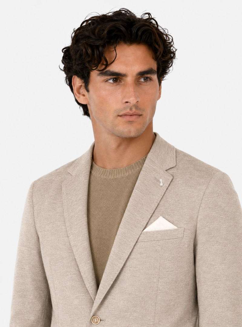 BLAZER FLEX FANTASIA TAILORED FIT BEIGE ARROW - 3
