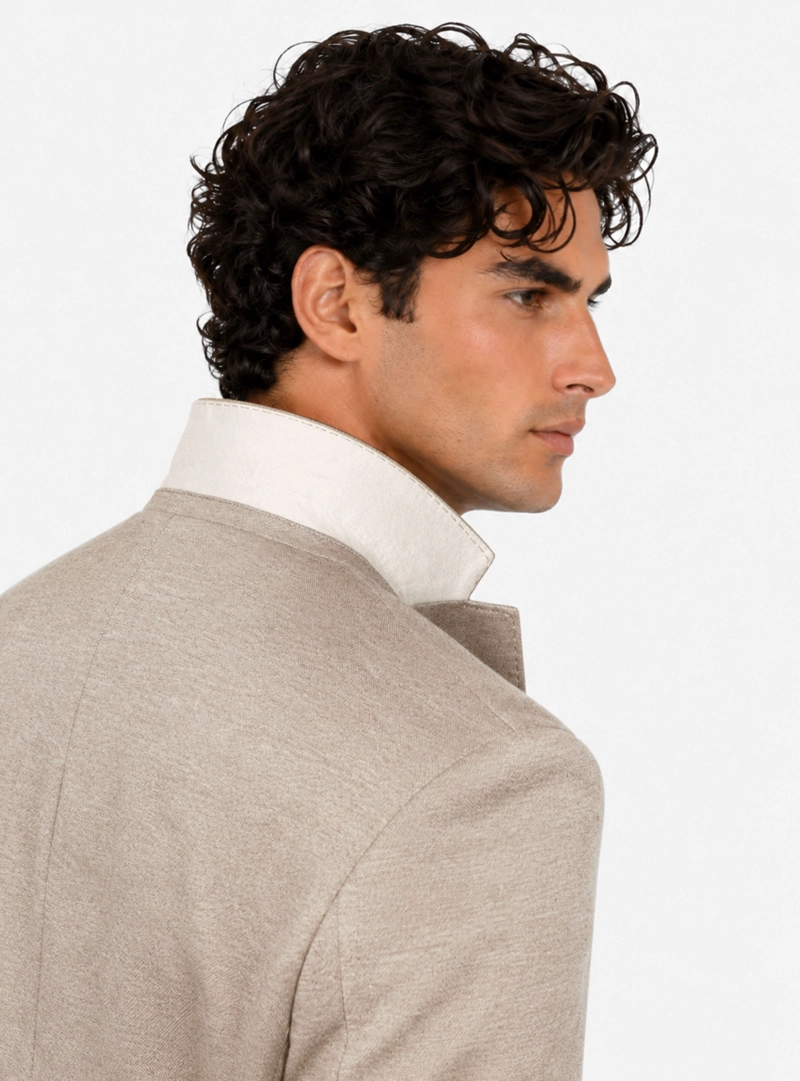BLAZER FLEX FANTASIA TAILORED FIT BEIGE ARROW - 4