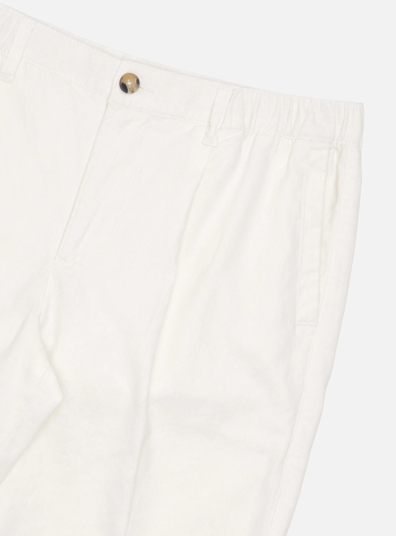 BERMUDA LINO ALGODON REGULAR FIT CREMA ARROW - 5