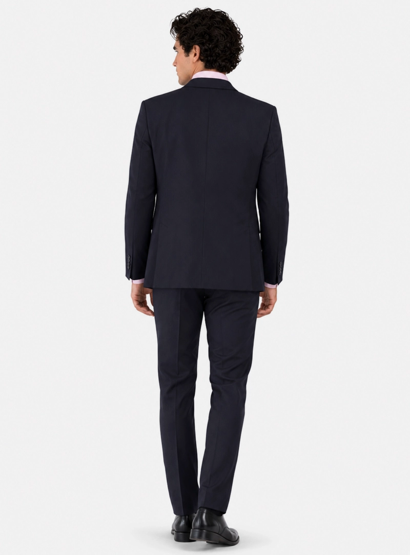 TRAJE LANA TEXTURADO TAILORED FIT AZUL MARINO ARROW - 2