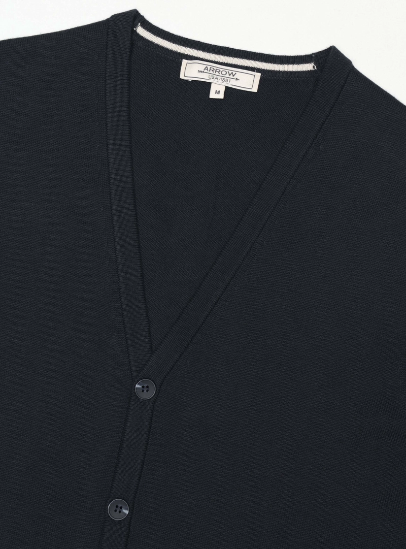 SWEATER SIN MANGAS REGULAR FIT AZUL MARINO ARROW - 5