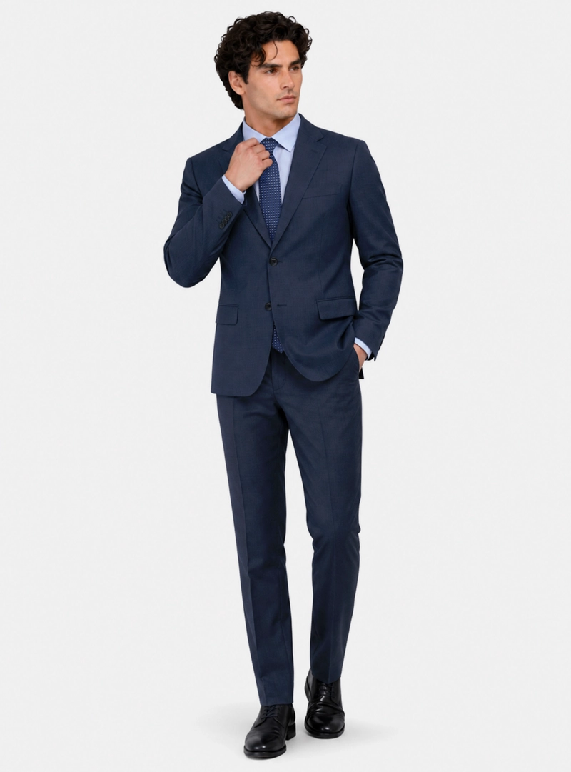 TRAJE LANA TEXTURADO TAILORED FIT AZUL ARROW - 1