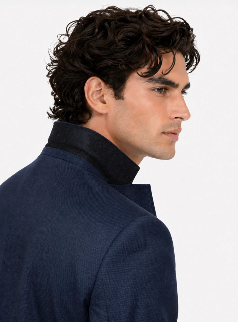 TRAJE LANA TEXTURADO TAILORED FIT AZUL ARROW - 5