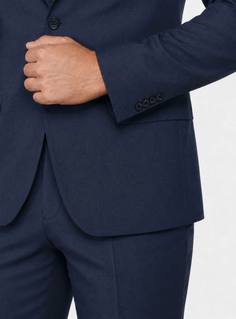 TRAJE LANA TEXTURADO TAILORED FIT AZUL ARROW - 6