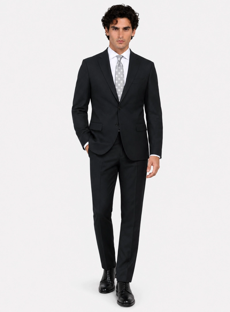 TRAJE LANA TEXTURADO TAILORED FIT NEGRO ARROW - 1